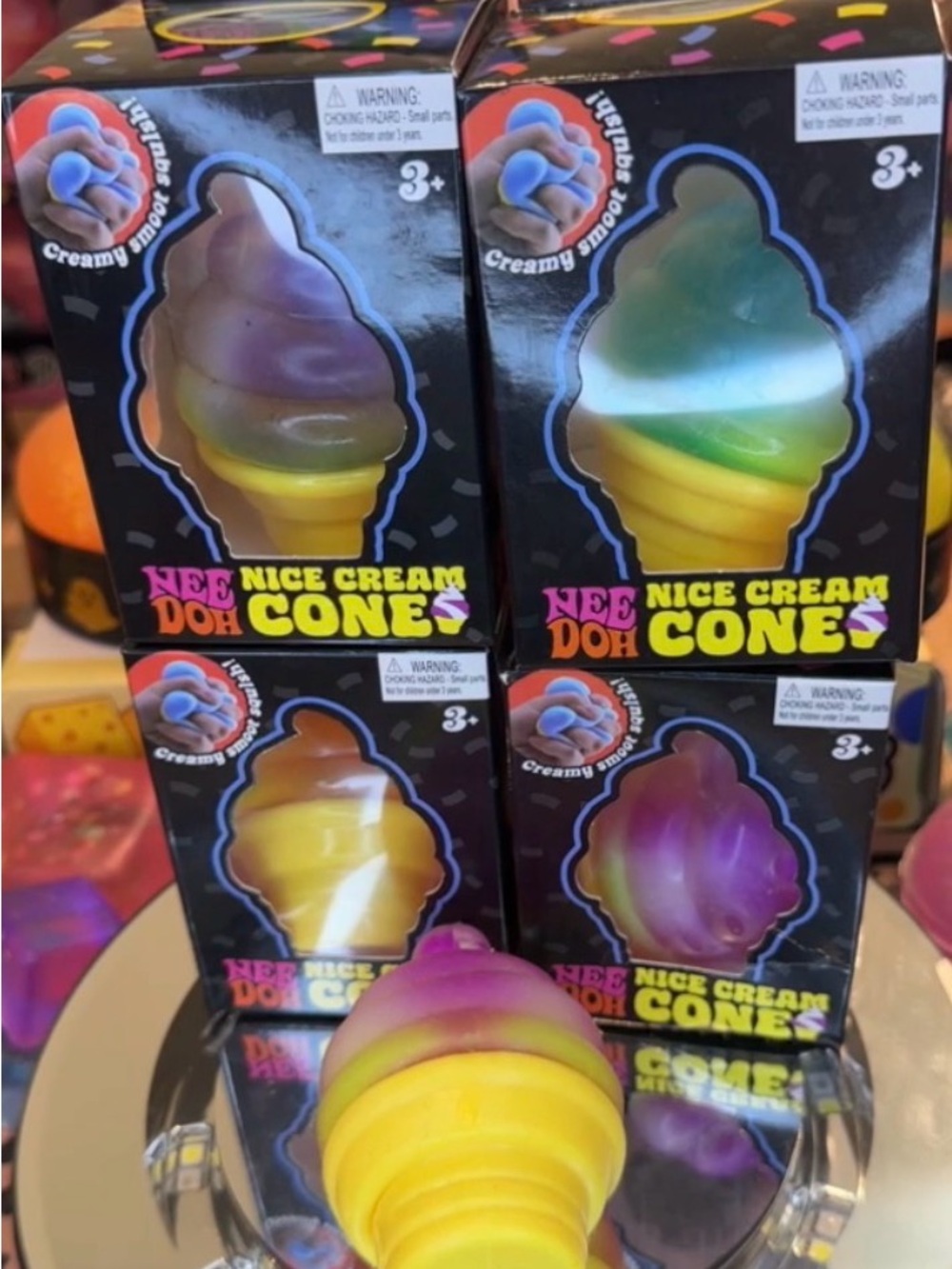 NeeDoh Ice Cream Cone Squishy Toy - Picture 2 of 2